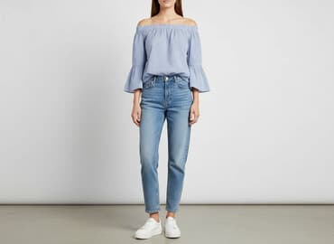 zara bluzka z odkrytymi ramionami: Zara, Women's blouse, size XS — 1