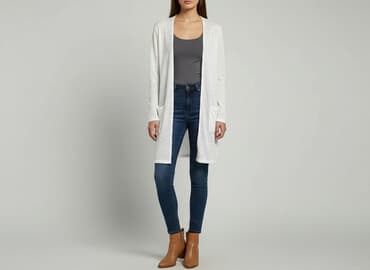 sweter z perełkami h m: H&M, Kardigan damski, rozmiar M — 7