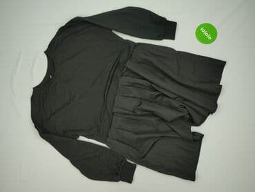 czarna sukienka ze srebrnymi dodatkami: Sukienka damska, S — 2