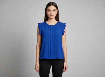 kobaltowa sukienka mohito: Bluzka damska, rozmiar M — 6