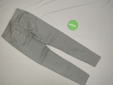 sinsay czarne spodnie z wysokim stanem: Spodnie materiałowe damskie, rozmiar S — 4