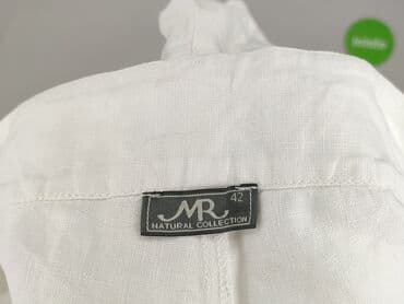 krótkie lniane spodenki: Natural, Szorty damskie, rozmiar XL — 4