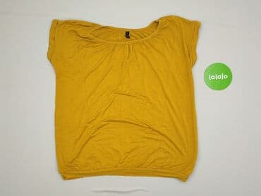 żółte bluzki z krótkim rękawem: Pure, Bluzka damska, rozmiar M — 2