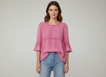 bluzki rękaw 3 4 allegro: Bluzka damska, rozmiar S — 1