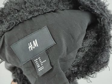 marka h: H&M – damski żakiet/kurtka bez zapięcia, czarny, z efektowną — 6