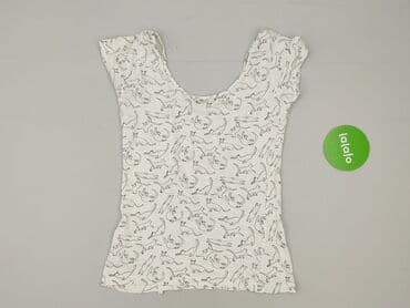 bluzki basic z dekoltem v: House, T-shirt damski, rozmiar XS — 3