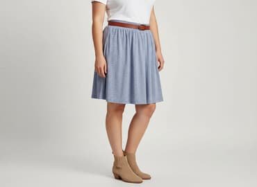 spódniczka alex biało niebieska: Spódnica damska, rozmiar XL — 6