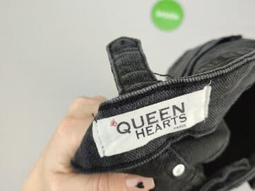jeansy z serduszkami: Queen Hearts, Jeansy damskie, rozmiar S — 4