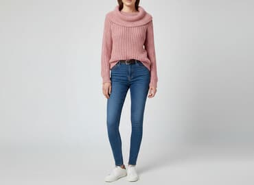 sweter z dodatkiem moheru: Sweter damski, rozmiar M — 6