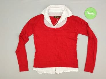 sweter z koszulą 2w1 damski: Sweter damski, XL — 2