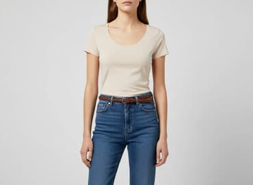 hm koszulka lniana: H&M, T-shirt damski, rozmiar S — 1