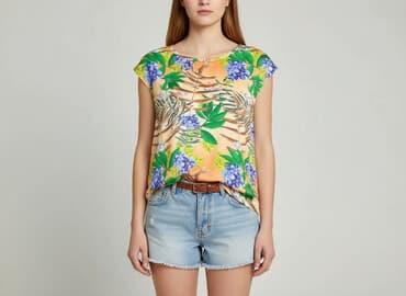 bluzka hawajska damska: Bluzka damska, rozmiar M — 7