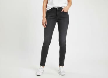 tanie jeansy rurki damskie: Clockhouse, Jeansy damskie, rozmiar XS — 7