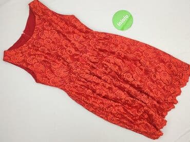 czerwona sukienki midi: Sukienka damska, rozmiar S — 3