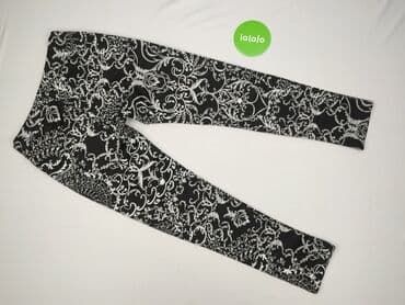 rajstopy czarne ze srebrną nitką: ITALY FASHION, Legginsy Eleganckie damskie, rozmiar XL — 4