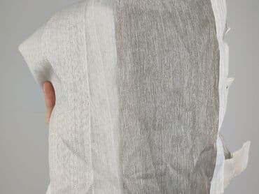 obrus żółty: Firanka/panel okienny z półprzezroczystej tkaniny w pasy - Materiał — 4