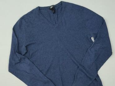 sweter z dekoltem v h m: H&M, Sweter dla mężczyzn, rozmiar M — 1