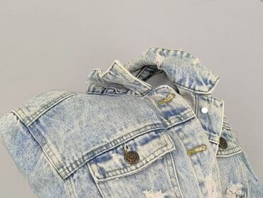 sweter bufiaste rękawy: Dziecięca kurtka jeansowa, 10 lat, 134-140 cm, Destination, stan - Idealny — 6