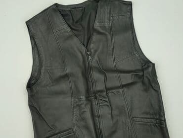 Męska kamizelka skórzana - Klasyczny, minimalistyczny krój - Kolor at lalafo.pl Męska kamizelka skórzana - Klasyczny, minimalistyczny krój - Kolor