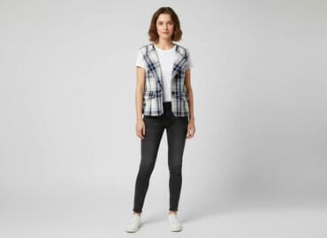 kamizelka w krowie łaty: Kamizelka damska, rozmiar S — 1