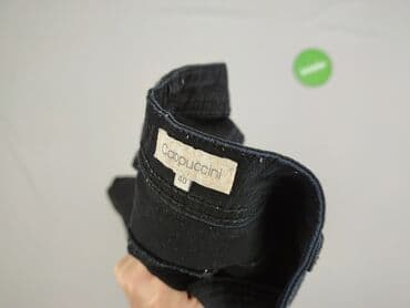 czarne szerokie jeansy: Jeansy damskie, rozmiar L — 4