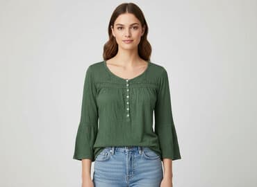 zielone bluzki hm: H&M, Bluzka damska, rozmiar M — 6