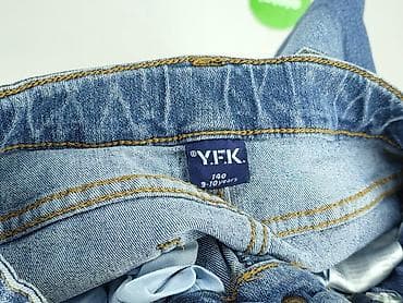 koszula super slim: Spodnie jeansowe, Y.F.K., 10 lat, 140, stan - Bardzo dobry — 4