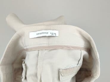 biale spodnie reserved: Reserved, Spodnie materiałowe damskie, rozmiar XS — 4