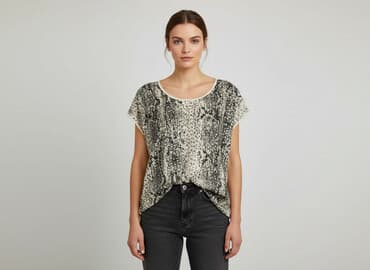 bluzka z cekinami damska: Women's blouse, size L — 1