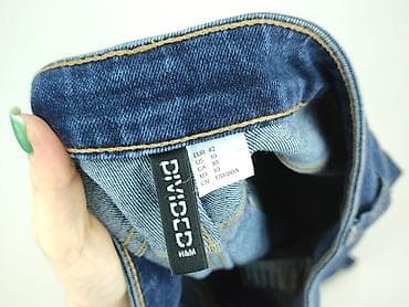 converse na platformie: H&M Divided, Jeansy damskie, rozmiar XL — 4