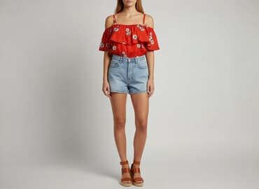 czerwona sukienki maxi: Sukienka damska, rozmiar S — 1