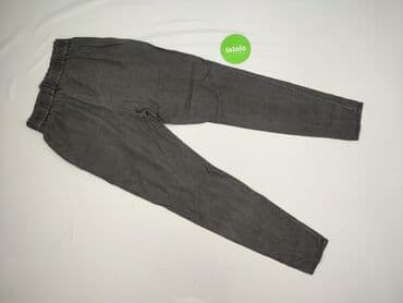 szare szerokie jeansy: Bik Bok, Spodnie materiałowe damskie, rozmiar S — 3