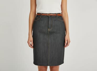 woskowana spódnice z wysokim stanem: NEXT Petite, Spódnica damska, rozmiar S — 8