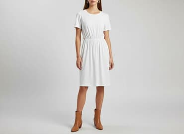 biała sukienki na panieński: Sukienka damska, rozmiar M — 6