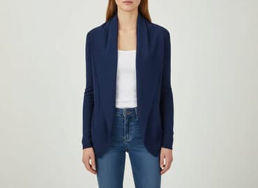 sweter kopertowy wiązany zara: Zara, Kardigan damski, rozmiar M — 7