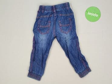 dad fit spodnie: Spodnie jeansowe, Niebieski Księżyc, 9-12 miesięcy, stan - Bardzo dobry — 3