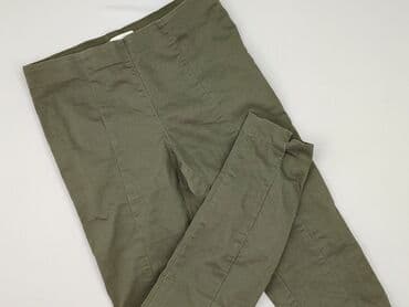 jeansy damskie podarte: H&M, Material trousers for women, size L (EU 40) — 1