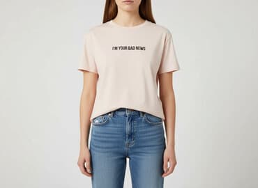 koszulka z żabą cropp: Cropp, T-shirt damski, rozmiar S — 7