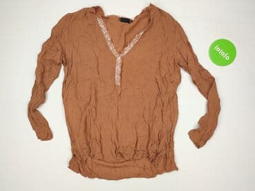 brązowa bluzki z krótkim rękawem: Bluzka damska, rozmiar M — 3