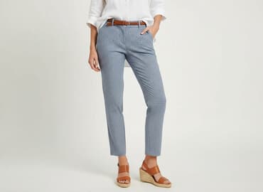 benetton chinosy damskie: Spodnie materiałowe damskie, rozmiar L — 7