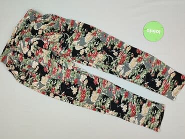 legginsy damskie kwiaty: Spodnie materiałowe damskie, rozmiar M — 2