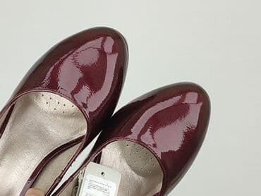 srebrne buty na słupku ccc: Półbuty damskie, rozmiar 39 — 8