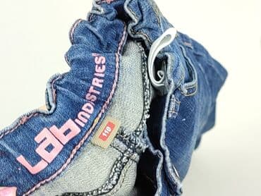obcisłe jeansy z wysokim stanem: Jeans, 4-5 years, 104/110, condition - Perfect — 4