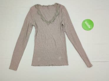 czerwona bluzka z dekoltem v: Bluzka damska, rozmiar S — 2