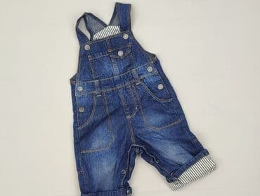 pajacyk z weluru: Dungarees, 1-3 months, condition - Perfect — 1