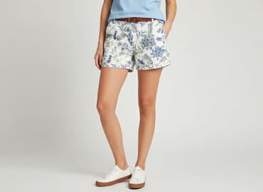 krótkie lniane spodenki: Szorty damskie, rozmiar M — 6