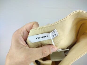 spodnie woskowane beż: Reserved, Spodnie materiałowe damskie, rozmiar L — 4