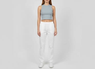 buty szerokie w palcach damskie: Spodnie materiałowe damskie, rozmiar L — 6