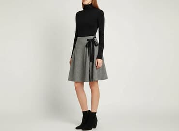 trapezowe spódnice midi: Spódnica damska, rozmiar S — 1