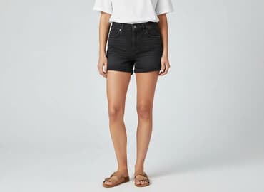 krótkie spodenki dżinsowe z wysokim stanem: Denim Collection, Szorty damskie, rozmiar XS — 1